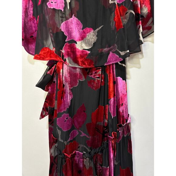 Hutch Nataly Short-Sleeve Wrap Maxi Dress Size XS/SM 2-4 NWOT Feminine Elegant - Picture 14 of 16